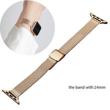 Load image into Gallery viewer, Strap For Apple Watch Series 6 7 Band SE 44mm 40mm iWatch 5 4 Milanese Strap For Applewatch 3 42mm 38mm Stainless Steel Bracelet
