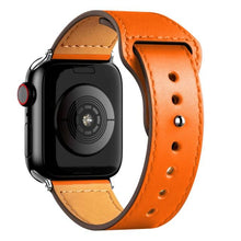 Load image into Gallery viewer, Leather strap For Apple watch band 44mm 40mm 42mm 38mm 44 mm Smartwatch Accessories wristband bracelet iWatch 3 4 5 SE 6 7
