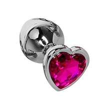 Load image into Gallery viewer, 3 Size Anal Plug Heart Stainless Steel Crystal Anal Plug Removable Butt Plug Stimulator Anal Sex Toys Prostate Massager Dildo
