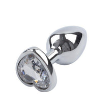 Load image into Gallery viewer, 3 Size Anal Plug Heart Stainless Steel Crystal Anal Plug Removable Butt Plug Stimulator Anal Sex Toys Prostate Massager Dildo
