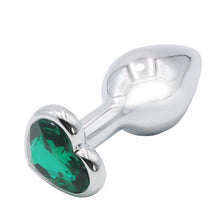 Load image into Gallery viewer, 3 Size Anal Plug Heart Stainless Steel Crystal Anal Plug Removable Butt Plug Stimulator Anal Sex Toys Prostate Massager Dildo
