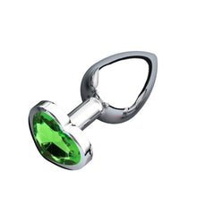 Load image into Gallery viewer, 3 Size Anal Plug Heart Stainless Steel Crystal Anal Plug Removable Butt Plug Stimulator Anal Sex Toys Prostate Massager Dildo
