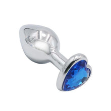 Load image into Gallery viewer, 3 Size Anal Plug Heart Stainless Steel Crystal Anal Plug Removable Butt Plug Stimulator Anal Sex Toys Prostate Massager Dildo
