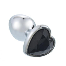 Load image into Gallery viewer, 3 Size Anal Plug Heart Stainless Steel Crystal Anal Plug Removable Butt Plug Stimulator Anal Sex Toys Prostate Massager Dildo
