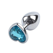 Load image into Gallery viewer, 3 Size Anal Plug Heart Stainless Steel Crystal Anal Plug Removable Butt Plug Stimulator Anal Sex Toys Prostate Massager Dildo
