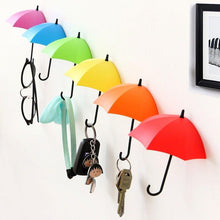 Load image into Gallery viewer, Non-marking punch-free umbrella hook self-adhesive hook wall door clothing hanger key debris hook bathroom kitchen sticky rack
