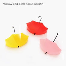 Load image into Gallery viewer, Non-marking punch-free umbrella hook self-adhesive hook wall door clothing hanger key debris hook bathroom kitchen sticky rack

