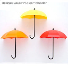 Load image into Gallery viewer, Non-marking punch-free umbrella hook self-adhesive hook wall door clothing hanger key debris hook bathroom kitchen sticky rack

