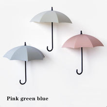 Load image into Gallery viewer, Non-marking punch-free umbrella hook self-adhesive hook wall door clothing hanger key debris hook bathroom kitchen sticky rack

