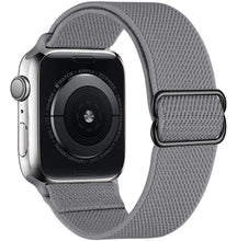 Load image into Gallery viewer, Scrunchie Strap for Apple watch band 44mm 40mm 45mm 41mm 38mm 42mm Elastic Nylon solo Loop bracelet iWatch series 3 4 5 6 se 7
