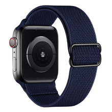 Load image into Gallery viewer, Scrunchie Strap for Apple watch band 44mm 40mm 45mm 41mm 38mm 42mm Elastic Nylon solo Loop bracelet iWatch series 3 4 5 6 se 7
