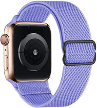 Load image into Gallery viewer, Scrunchie Strap for Apple watch band 44mm 40mm 45mm 41mm 38mm 42mm Elastic Nylon solo Loop bracelet iWatch series 3 4 5 6 se 7

