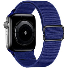 Load image into Gallery viewer, Scrunchie Strap for Apple watch band 44mm 40mm 45mm 41mm 38mm 42mm Elastic Nylon solo Loop bracelet iWatch series 3 4 5 6 se 7

