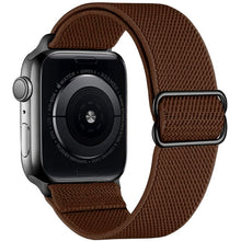 Load image into Gallery viewer, Scrunchie Strap for Apple watch band 44mm 40mm 45mm 41mm 38mm 42mm Elastic Nylon solo Loop bracelet iWatch series 3 4 5 6 se 7
