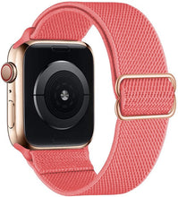 Load image into Gallery viewer, Scrunchie Strap for Apple watch band 44mm 40mm 45mm 41mm 38mm 42mm Elastic Nylon solo Loop bracelet iWatch series 3 4 5 6 se 7
