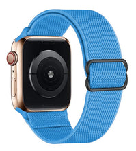 Load image into Gallery viewer, Scrunchie Strap for Apple watch band 44mm 40mm 45mm 41mm 38mm 42mm Elastic Nylon solo Loop bracelet iWatch series 3 4 5 6 se 7
