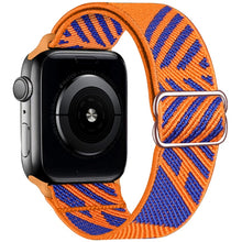Load image into Gallery viewer, Scrunchie Strap for Apple watch band 44mm 40mm 45mm 41mm 38mm 42mm Elastic Nylon solo Loop bracelet iWatch series 3 4 5 6 se 7
