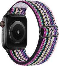 Load image into Gallery viewer, Scrunchie Strap for Apple watch band 44mm 40mm 45mm 41mm 38mm 42mm Elastic Nylon solo Loop bracelet iWatch series 3 4 5 6 se 7

