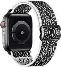 Load image into Gallery viewer, Scrunchie Strap for Apple watch band 44mm 40mm 45mm 41mm 38mm 42mm Elastic Nylon solo Loop bracelet iWatch series 3 4 5 6 se 7
