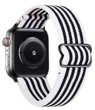 Load image into Gallery viewer, Scrunchie Strap for Apple watch band 44mm 40mm 45mm 41mm 38mm 42mm Elastic Nylon solo Loop bracelet iWatch series 3 4 5 6 se 7
