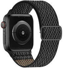 Load image into Gallery viewer, Scrunchie Strap for Apple watch band 44mm 40mm 45mm 41mm 38mm 42mm Elastic Nylon solo Loop bracelet iWatch series 3 4 5 6 se 7
