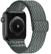 Load image into Gallery viewer, Scrunchie Strap for Apple watch band 44mm 40mm 45mm 41mm 38mm 42mm Elastic Nylon solo Loop bracelet iWatch series 3 4 5 6 se 7
