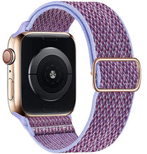 Load image into Gallery viewer, Scrunchie Strap for Apple watch band 44mm 40mm 45mm 41mm 38mm 42mm Elastic Nylon solo Loop bracelet iWatch series 3 4 5 6 se 7
