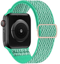 Load image into Gallery viewer, Scrunchie Strap for Apple watch band 44mm 40mm 45mm 41mm 38mm 42mm Elastic Nylon solo Loop bracelet iWatch series 3 4 5 6 se 7
