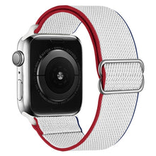 Load image into Gallery viewer, Scrunchie Strap for Apple watch band 44mm 40mm 45mm 41mm 38mm 42mm Elastic Nylon solo Loop bracelet iWatch series 3 4 5 6 se 7
