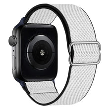 Load image into Gallery viewer, Scrunchie Strap for Apple watch band 44mm 40mm 45mm 41mm 38mm 42mm Elastic Nylon solo Loop bracelet iWatch series 3 4 5 6 se 7
