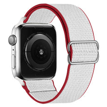 Load image into Gallery viewer, Scrunchie Strap for Apple watch band 44mm 40mm 45mm 41mm 38mm 42mm Elastic Nylon solo Loop bracelet iWatch series 3 4 5 6 se 7

