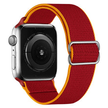 Load image into Gallery viewer, Scrunchie Strap for Apple watch band 44mm 40mm 45mm 41mm 38mm 42mm Elastic Nylon solo Loop bracelet iWatch series 3 4 5 6 se 7

