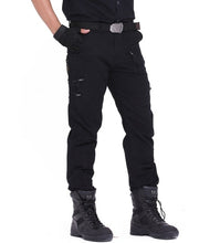 Load image into Gallery viewer, Men's Cargo Pants Army Military Style Tactical Pants Male Camo Jogger Plus Size Cotton Many Pocket Men Camouflage Black Trousers
