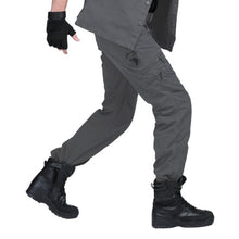 Load image into Gallery viewer, Men's Cargo Pants Army Military Style Tactical Pants Male Camo Jogger Plus Size Cotton Many Pocket Men Camouflage Black Trousers
