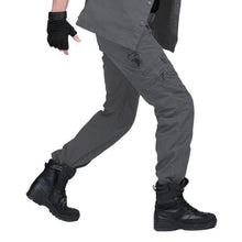 Load image into Gallery viewer, Men's Cargo Pants Army Military Style Tactical Pants Male Camo Jogger Plus Size Cotton Many Pocket Men Camouflage Black Trousers
