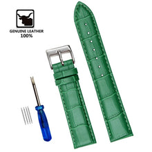 Load image into Gallery viewer, Genuine Leather Watchbands 12/14/16/18/20/22/24 mm Watch Band Strap Steel Pin buckle High Quality Wrist Belt Bracelet + Tool
