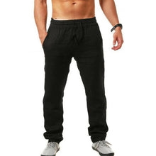Load image into Gallery viewer, 2020 New Men&#39;s Cotton Linen Pants Male Summer Breathable Solid Color Linen Trousers Fitness Streetwear M-3XL
