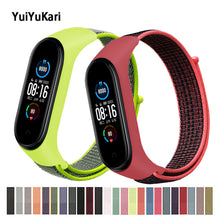 Load image into Gallery viewer, Bracelet for mi band 6 5 Strap Nylon Sport loop watch Belt pulsera correa Miband strap Wristband for xiaomi Mi band 4 3 Bracelet
