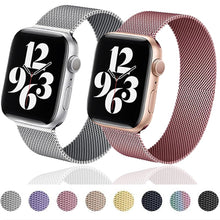 Load image into Gallery viewer, Strap For Apple watch band 44mm 40mm 38mm 42mm metal Magnetic Loop correa Accessories bracelet iWatch serie 4 3 SE 6 7 45mm 41mm
