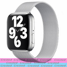 Load image into Gallery viewer, Strap For Apple watch band 44mm 40mm 38mm 42mm metal Magnetic Loop correa Accessories bracelet iWatch serie 4 3 SE 6 7 45mm 41mm
