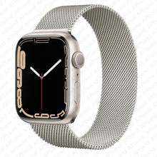 Load image into Gallery viewer, Strap For Apple watch band 44mm 40mm 38mm 42mm metal Magnetic Loop correa Accessories bracelet iWatch serie 4 3 SE 6 7 45mm 41mm

