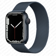 Load image into Gallery viewer, Strap For Apple watch band 44mm 40mm 38mm 42mm metal Magnetic Loop correa Accessories bracelet iWatch serie 4 3 SE 6 7 45mm 41mm
