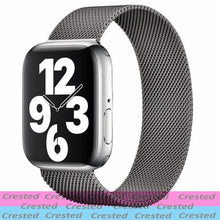 Load image into Gallery viewer, Strap For Apple watch band 44mm 40mm 38mm 42mm metal Magnetic Loop correa Accessories bracelet iWatch serie 4 3 SE 6 7 45mm 41mm
