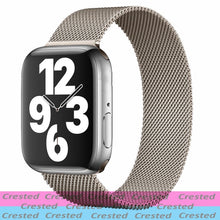 Load image into Gallery viewer, Strap For Apple watch band 44mm 40mm 38mm 42mm metal Magnetic Loop correa Accessories bracelet iWatch serie 4 3 SE 6 7 45mm 41mm

