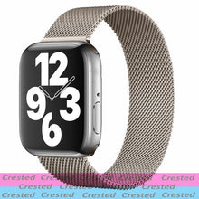 Load image into Gallery viewer, Strap For Apple watch band 44mm 40mm 38mm 42mm metal Magnetic Loop correa Accessories bracelet iWatch serie 4 3 SE 6 7 45mm 41mm
