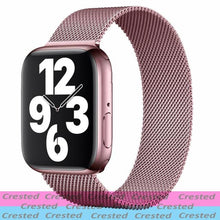 Load image into Gallery viewer, Strap For Apple watch band 44mm 40mm 38mm 42mm metal Magnetic Loop correa Accessories bracelet iWatch serie 4 3 SE 6 7 45mm 41mm
