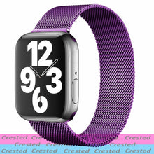 Load image into Gallery viewer, Strap For Apple watch band 44mm 40mm 38mm 42mm metal Magnetic Loop correa Accessories bracelet iWatch serie 4 3 SE 6 7 45mm 41mm
