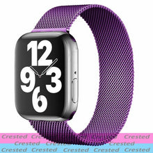 Load image into Gallery viewer, Strap For Apple watch band 44mm 40mm 38mm 42mm metal Magnetic Loop correa Accessories bracelet iWatch serie 4 3 SE 6 7 45mm 41mm

