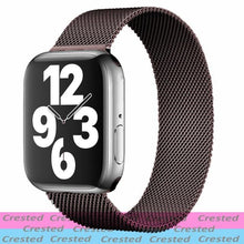 Load image into Gallery viewer, Strap For Apple watch band 44mm 40mm 38mm 42mm metal Magnetic Loop correa Accessories bracelet iWatch serie 4 3 SE 6 7 45mm 41mm

