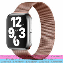 Load image into Gallery viewer, Strap For Apple watch band 44mm 40mm 38mm 42mm metal Magnetic Loop correa Accessories bracelet iWatch serie 4 3 SE 6 7 45mm 41mm
